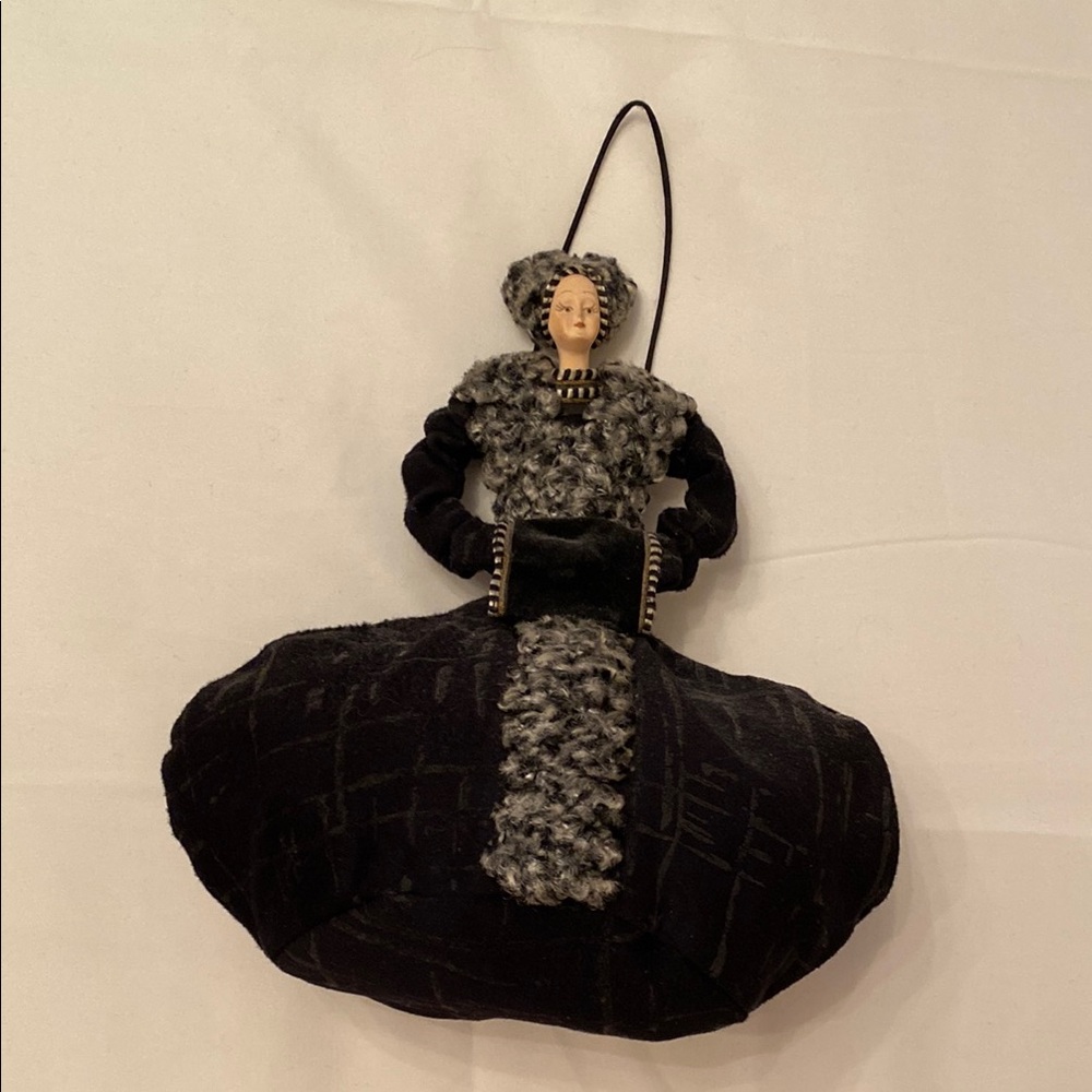 VTG Elegant Black and Gray Women's Purse